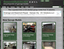Tablet Screenshot of garagebuilds.net